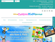 Tablet Screenshot of mycustomkidsbooks.com